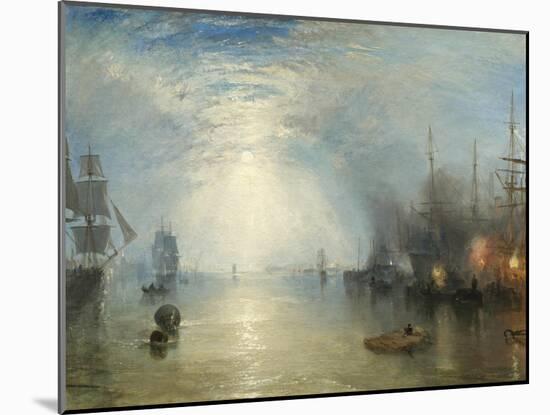 Keelmen Heaving in Coals by Moonlight, 1835-J. M. W. Turner-Mounted Giclee Print