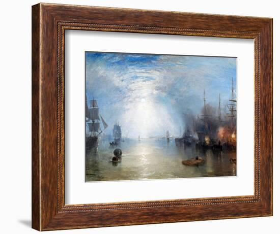 Keelmen Heaving in Coals-J. M. W. Turner-Framed Giclee Print