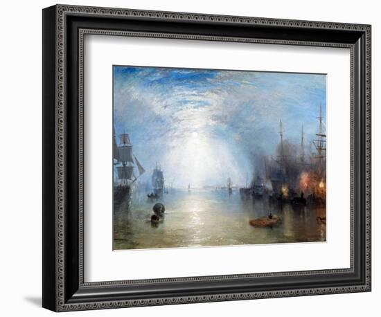 Keelmen Heaving in Coals-J. M. W. Turner-Framed Giclee Print