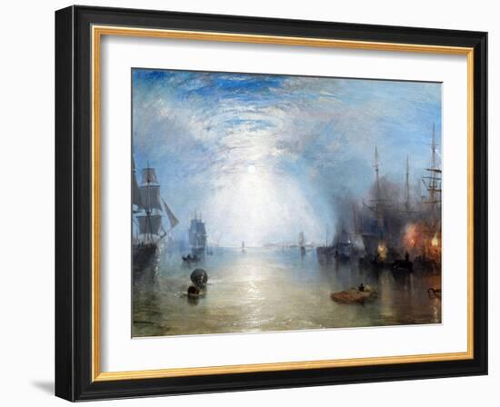 Keelmen Heaving in Coals-J. M. W. Turner-Framed Premium Giclee Print