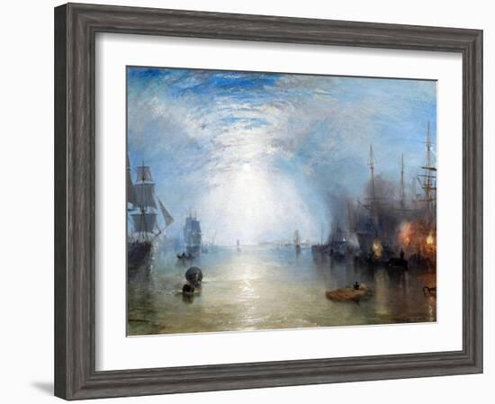 Keelmen Heaving in Coals-J. M. W. Turner-Framed Giclee Print