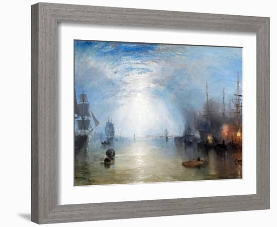 Keelmen Heaving in Coals-J. M. W. Turner-Framed Giclee Print