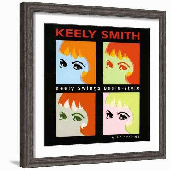 Keely Smith - Keely Swings Basie-style-null-Framed Art Print