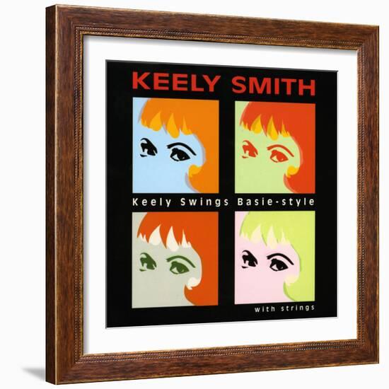 Keely Smith - Keely Swings Basie-style-null-Framed Art Print