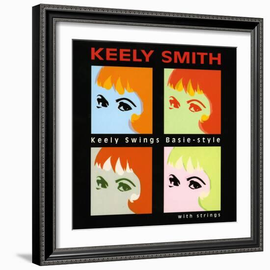 Keely Smith - Keely Swings Basie-style-null-Framed Art Print