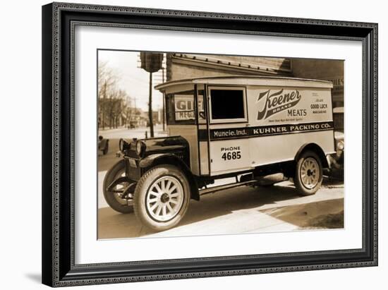 Keener Brand Meets, Kuhner Packing Co. Delivery Truck-null-Framed Art Print