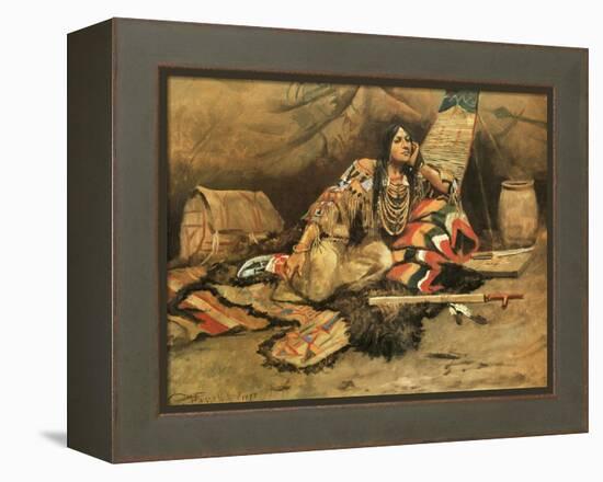 Keeoma-Charles Marion Russell-Framed Stretched Canvas