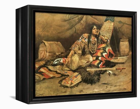 Keeoma-Charles Marion Russell-Framed Stretched Canvas