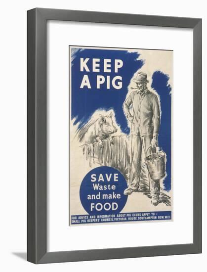 Keep a Pig Poster-null-Framed Art Print