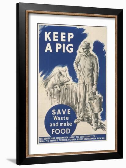 Keep a Pig Poster-null-Framed Art Print