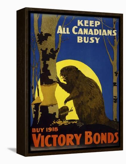 Keep All Canadians Busy, 1918 Victory Bonds-null-Framed Premier Image Canvas