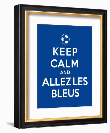 Keep Calm and Allez Les Bleus-Thomaspajot-Framed Premium Giclee Print