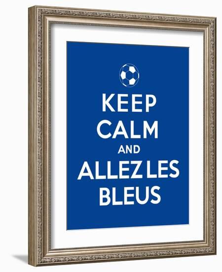 Keep Calm and Allez Les Bleus-Thomaspajot-Framed Art Print