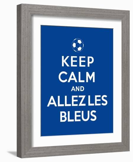 Keep Calm and Allez Les Bleus-Thomaspajot-Framed Art Print