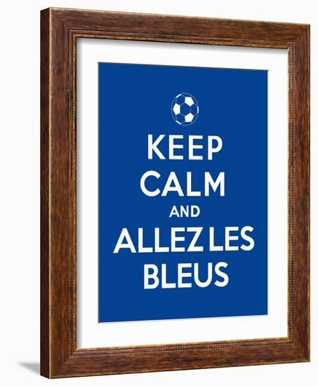 Keep Calm and Allez Les Bleus-Thomaspajot-Framed Art Print