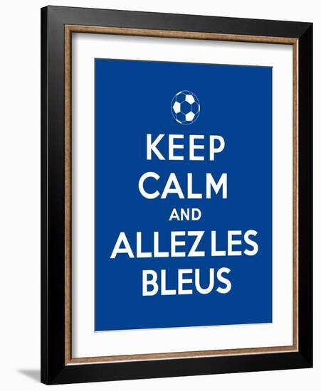 Keep Calm and Allez Les Bleus-Thomaspajot-Framed Art Print