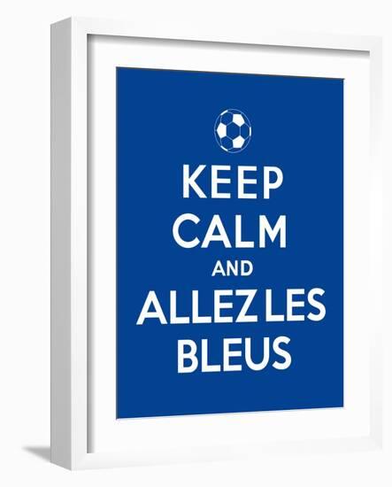 Keep Calm and Allez Les Bleus-Thomaspajot-Framed Art Print