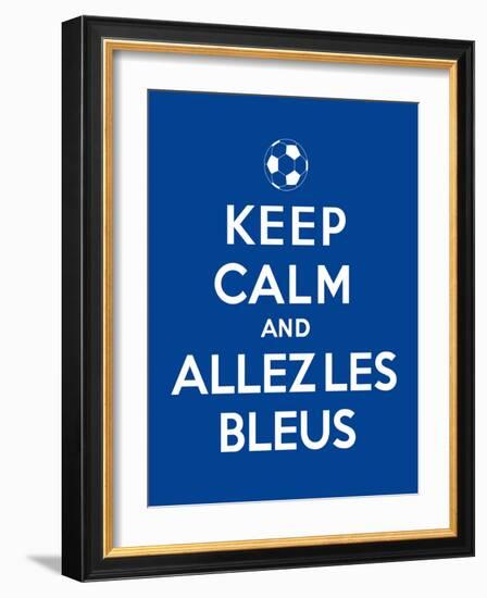 Keep Calm and Allez Les Bleus-Thomaspajot-Framed Art Print