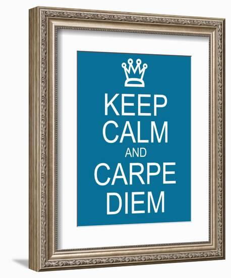 Keep Calm and Carpe Diem-mybaitshop-Framed Premium Giclee Print