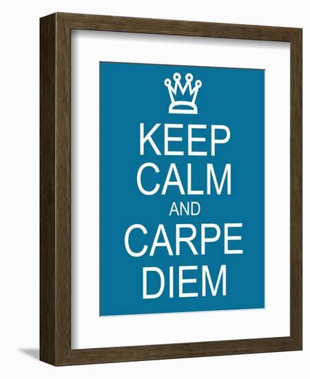 Keep Calm and Carpe Diem-mybaitshop-Framed Premium Giclee Print