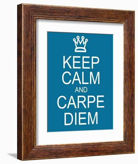 Keep Calm and Carpe Diem-mybaitshop-Framed Premium Giclee Print