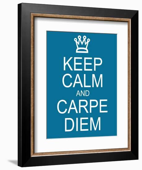 Keep Calm and Carpe Diem-mybaitshop-Framed Premium Giclee Print