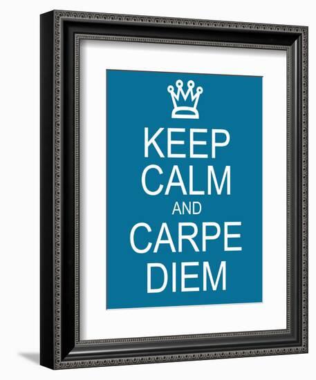 Keep Calm and Carpe Diem-mybaitshop-Framed Premium Giclee Print