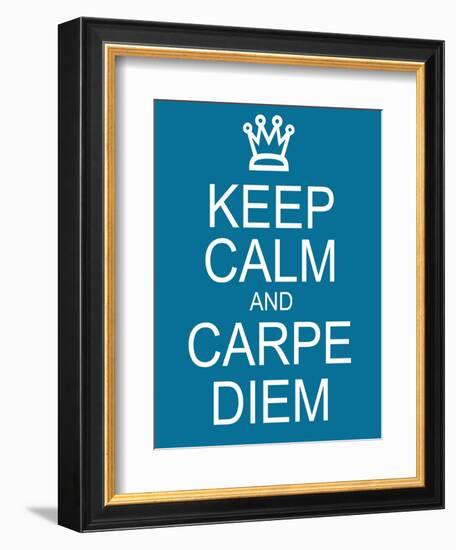 Keep Calm and Carpe Diem-mybaitshop-Framed Premium Giclee Print