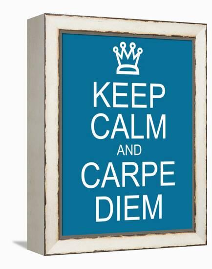 Keep Calm and Carpe Diem-mybaitshop-Framed Stretched Canvas