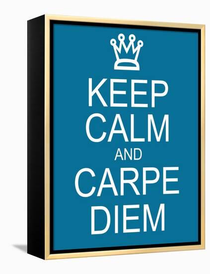Keep Calm and Carpe Diem-mybaitshop-Framed Stretched Canvas