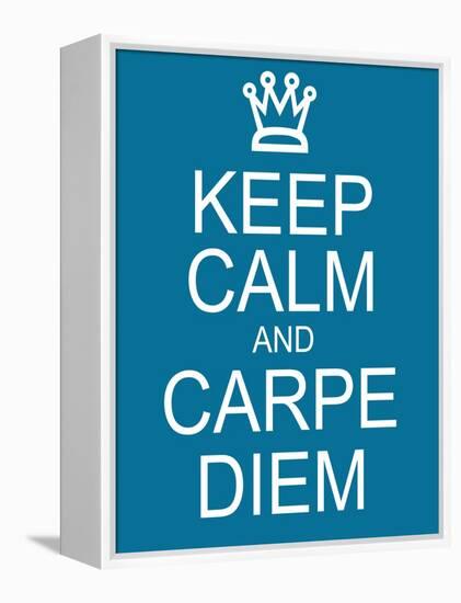 Keep Calm and Carpe Diem-mybaitshop-Framed Stretched Canvas