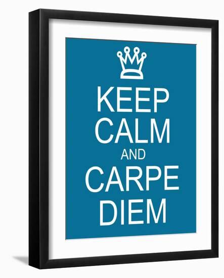 Keep Calm and Carpe Diem-mybaitshop-Framed Art Print