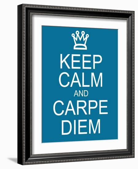 Keep Calm and Carpe Diem-mybaitshop-Framed Art Print