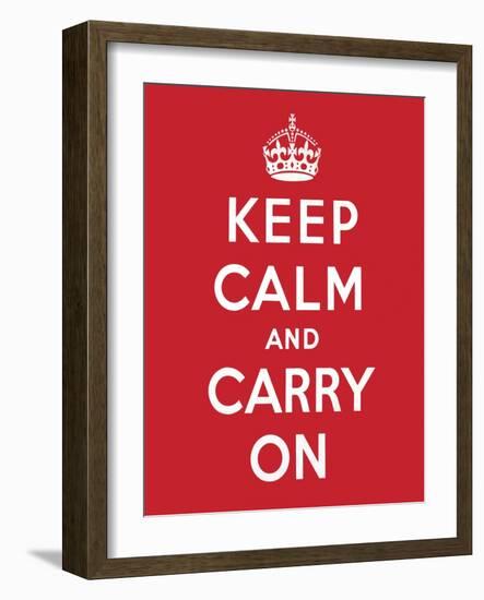 'Keep Calm and Carry On', 1939-English School-Framed Giclee Print