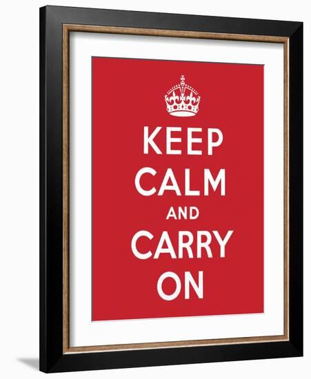 'Keep Calm and Carry On', 1939-English School-Framed Giclee Print