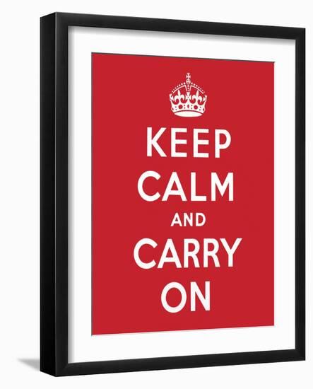 'Keep Calm and Carry On', 1939-English School-Framed Giclee Print