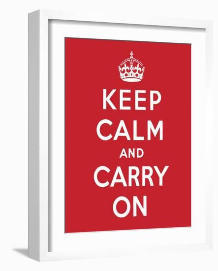 'Keep Calm and Carry On', 1939-English School-Framed Giclee Print