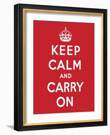 'Keep Calm and Carry On', 1939-English School-Framed Giclee Print