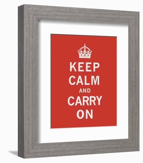 Keep Calm And Carry On II-The Vintage Collection-Framed Art Print