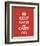 Keep Calm And Carry On II-The Vintage Collection-Framed Art Print