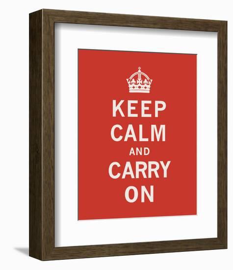 Keep Calm And Carry On II-The Vintage Collection-Framed Art Print