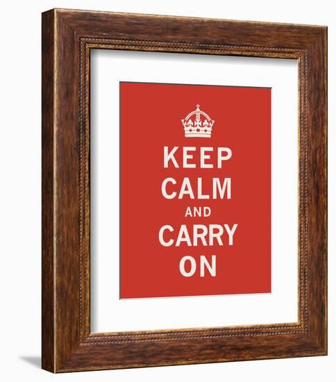 Keep Calm And Carry On II-The Vintage Collection-Framed Art Print