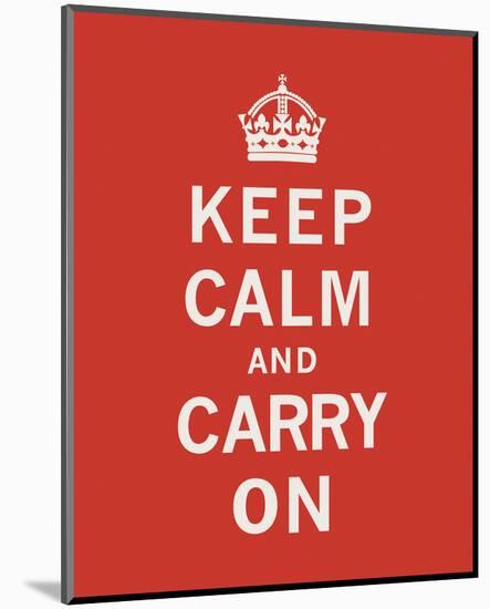 Keep Calm And Carry On II-The Vintage Collection-Mounted Art Print