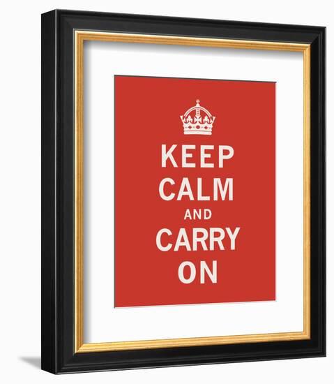 Keep Calm And Carry On II-The Vintage Collection-Framed Art Print