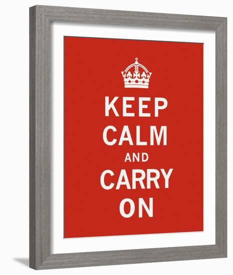 Keep Calm And Carry On II-The Vintage Collection-Framed Giclee Print