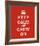 Keep Calm And Carry On II-The Vintage Collection-Framed Giclee Print