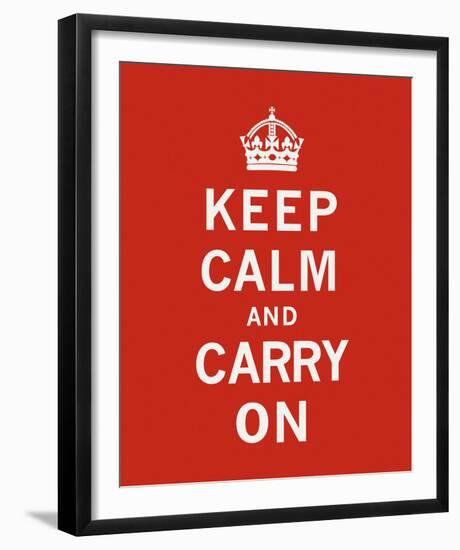 Keep Calm And Carry On II-The Vintage Collection-Framed Giclee Print