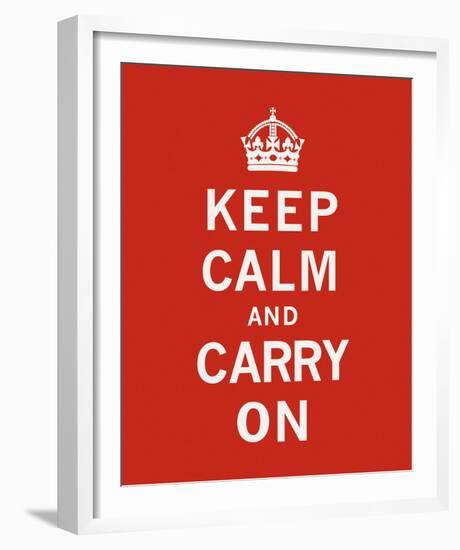 Keep Calm And Carry On II-The Vintage Collection-Framed Giclee Print