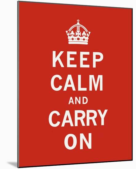 Keep Calm And Carry On II-The Vintage Collection-Mounted Giclee Print