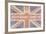 Keep Calm and Carry On (Union Jack)-Ben James-Framed Art Print